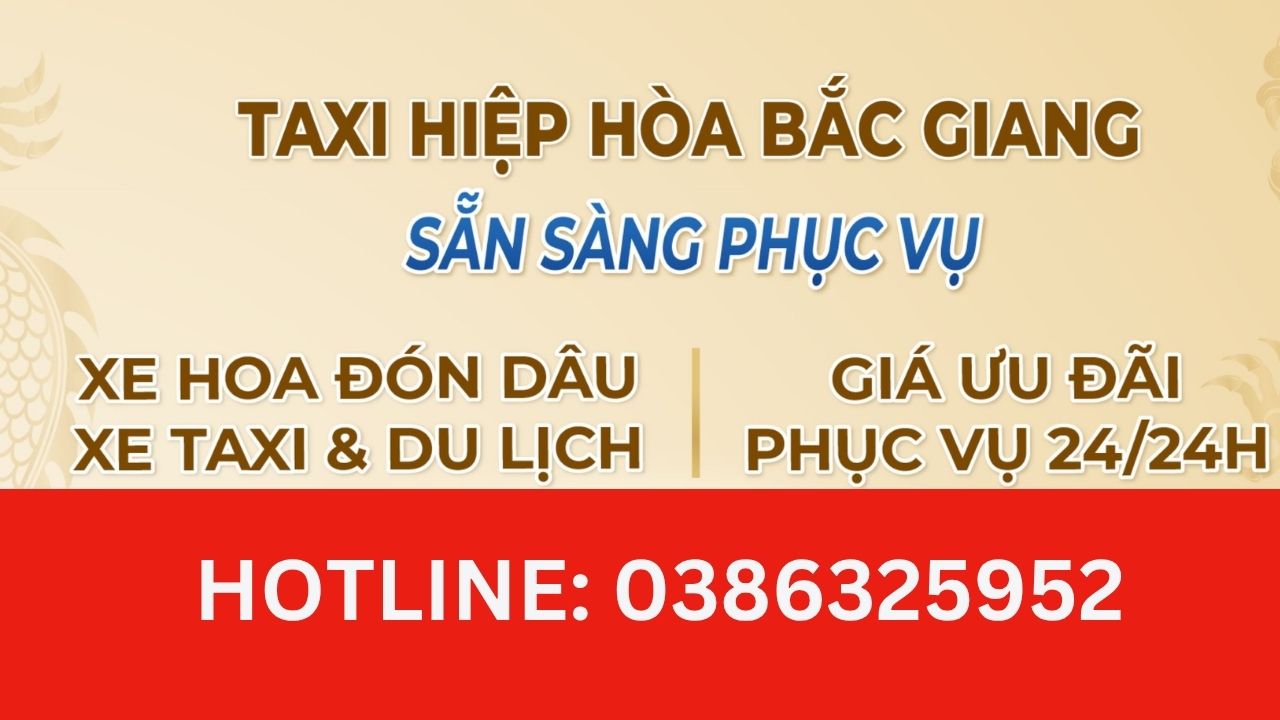 Taxi Vân trung Việt yên (038) 6325 952